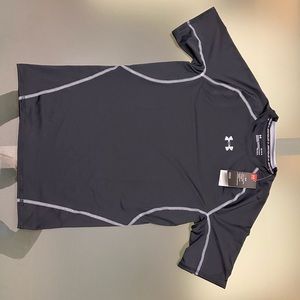 Under Amour Heat Gear Compression Shirt Black Size Large NWT